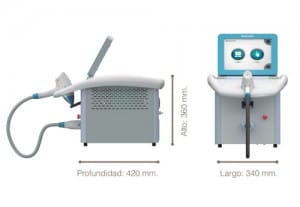 equipo laser diodo ligero compacto spartan